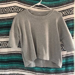 Lululemon light grey knitted sweater top